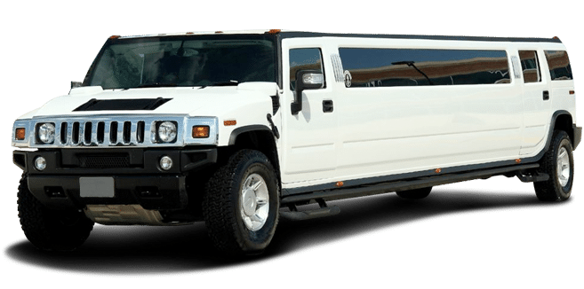 White Hummer Stretch Limousine